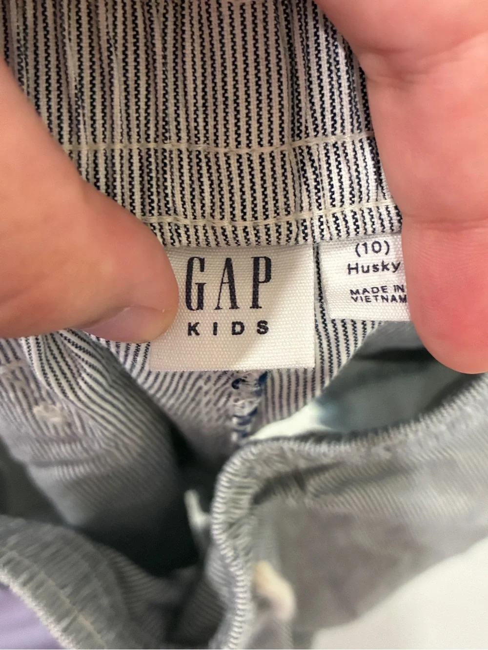 Gap Kids Boys Size 10 Large Husky Blue Railstripe Easy Shorts